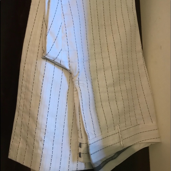 White dress slacks with black pin stripe - Picture 1 of 2